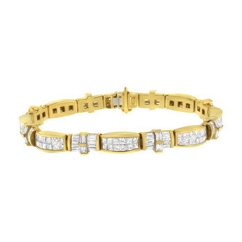 Vòng tay Haus Of Brilliance 14K Yellow Gold 11 1/4Ct. Tdw Diamond Tennis Bracelet (G-H