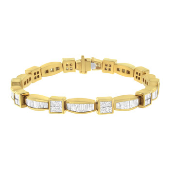 Vòng tay Haus Of Brilliance 14K Yellow Gold 8 1/8Ct. Tdw Diamond Tennis Bracelet (G-H