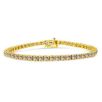 Haus Of Brilliance 14K Yellow Gold Plated .925 Sterling Silver Classic 8.0 Cttw Brilliant Round-Cut Diamond - 7.25" 2 Vòng tay Haus Of Brilliance 14K Yellow Gold Plated .925 Sterling Silver Classic 8.0 Cttw Brilliant Round-Cut Diamond - 7.25" chính hãng