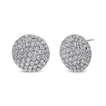 Haus Of Brilliance 18K White Gold 3 1/2 Cttw Shared Prong Set Diamond Cluster Composite Disc Stud Earrings (F-G Color, Vs1-Vs2 Clarity) 1 Bông tai Haus Of Brilliance 18K White Gold 3 1/2 Cttw Shared Prong Set Diamond Cluster Composite Disc Stud Earrings (F-G Color