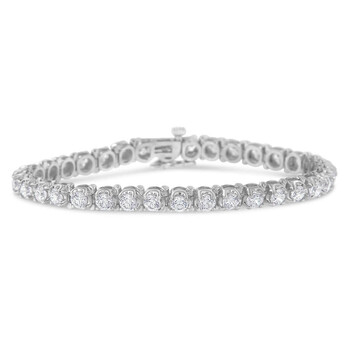 Vòng tay Haus Of Brilliance Igi Certified 14K White Gold 7Ct Tdw Diamond Tennis Bracelet (H-I