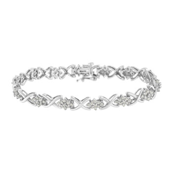 Vòng tay Haus Of Brilliance Sterling Silver 2 1/4Ct Tdw Diamond Link Bracelet (I-J