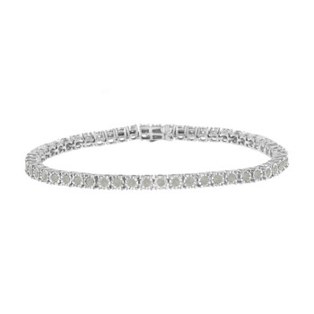 Haus Of Brilliance Sterling Silver 2Ct Tdw Rose-Cut Diamond Tennis Bracelet (I-J, I3-Promo) 2 Vòng tay Haus Of Brilliance Sterling Silver 2Ct Tdw Rose-Cut Diamond Tennis Bracelet (I-J