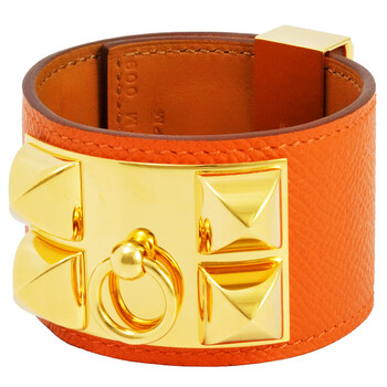 Vòng tay Hermes Orange Dog Collar Bracelet chính hãng