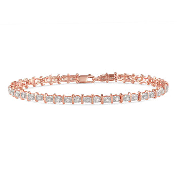 Vòng tay Hetal Diamonds 10K Dia Bracelet In Pink Gold (0.50Cttw) chính hãng