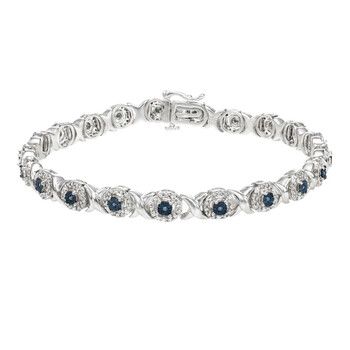 Vòng tay Hetal Diamonds 1.00Cttw Diamond Bracelet In Sterling Silver chính hãng