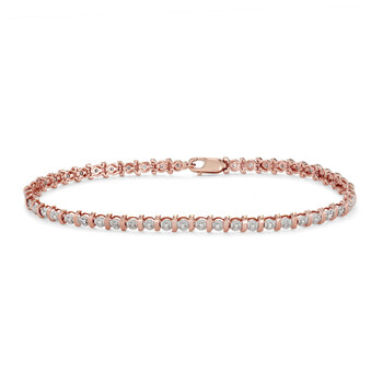 Vòng tay Hetal Diamonds 10K Dia Bracelet Pink Gold (0.25Cttw) chính hãng