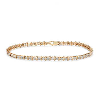 Vòng tay Hetal Diamonds 10K Dia Brcelet Yellow Gold (0.25Cttw) chính hãng