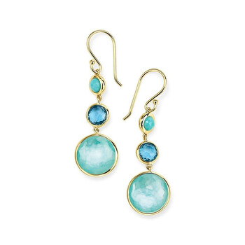 Bông tai Ippolita Lollitini 3-Stone Drop Earrings In 18K Gold