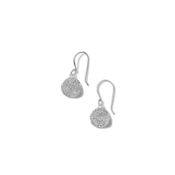 Bông tai Ippolita Mini Flower Drop Earrings In Sterling Silver With Diamonds