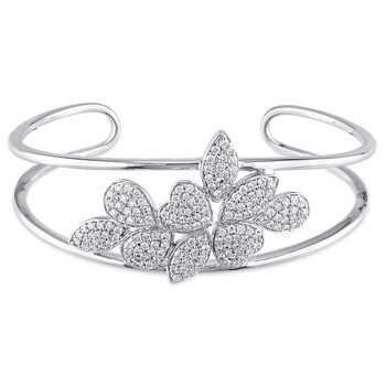 Vòng tay Julianna B Grace Jb 1 1/2 Ct Diamond Tw Bangle 14K White Gold Gh Si chính hãng