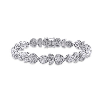 Vòng tay Julianna B Grace Jb 3 3/4 Ct Diamond Tw Bracelet In 14K White Gold chính hãng