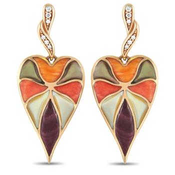 Bông tai Kabana 14K Yellow Gold 0.10 Ct Diamond