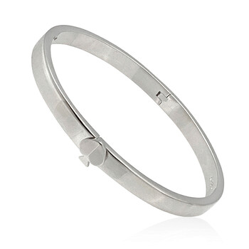 Vòng tay Kate Spade Silver Heritage Spade Thin Metal Button Bangle chính hãng