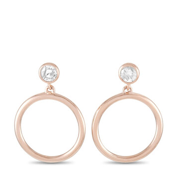Bông tai Lb Exclusive 14K Rose Gold 0.18 Ct Diamond Earrings