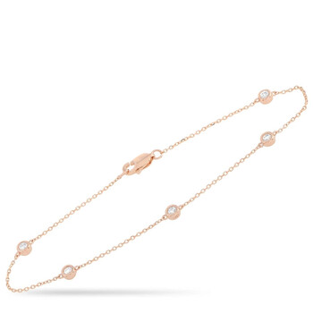 Lb Exclusive 14K Rose Gold 0.25 Ct Diamond Bracelet 1 Vòng tay Lb Exclusive 14K Rose Gold 0.25 Ct Diamond Bracelet chính hãng