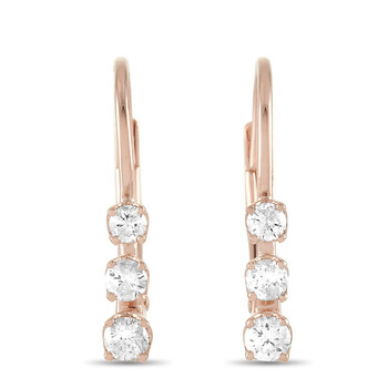 Lb Exclusive 14K Rose Gold 0.25 Ct Diamond Earrings 1 Bông tai Lb Exclusive 14K Rose Gold 0.25 Ct Diamond Earrings
