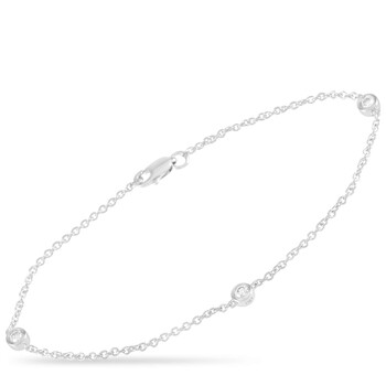 Lb Exclusive 14K White Gold 0.25 Ct Diamond Bracelet 2 Vòng tay Lb Exclusive 14K White Gold 0.25 Ct Diamond Bracelet chính hãng