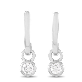 Lb Exclusive 14K White Gold 0.25 Ct Diamond Dangle Earrings 1 Bông tai Lb Exclusive 14K White Gold 0.25 Ct Diamond Dangle Earrings