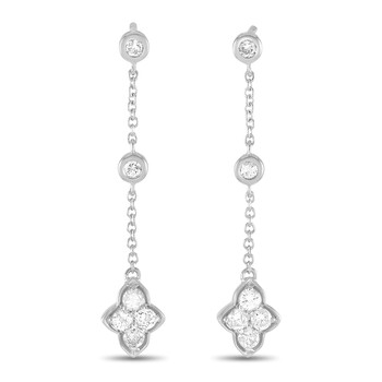 Bông tai Lb Exclusive 14K White Gold 0.40 Ct Diamond Dangle Earrings
