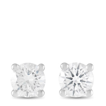 Lb Exclusive 14K White Gold 0.40 Ct Diamond Stud Earrings 2 Bông tai Lb Exclusive 14K White Gold 0.40 Ct Diamond Stud Earrings