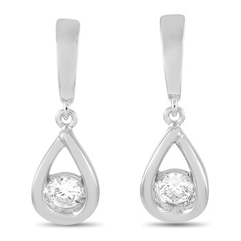 Lb Exclusive 14K White Gold 0.47 Ct Diamond Earrings 2 Bông tai Lb Exclusive 14K White Gold 0.47 Ct Diamond Earrings