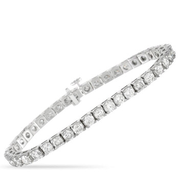 Vòng tay Lb Exclusive 14K White Gold 10.00 Ct Diamond Tennis Bracelet chính hãng