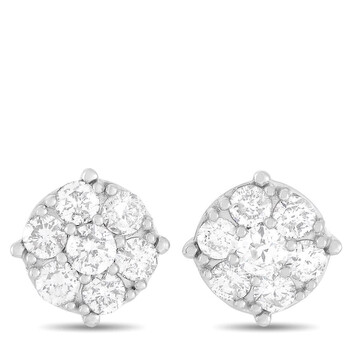 Bông tai Lb Exclusive 14K White Gold 3.00 Ct Diamond Stud Earrings