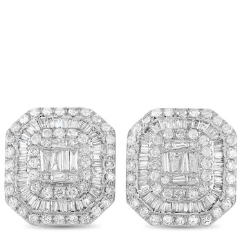 Bông tai Lb Exclusive 14K White Gold 3.50 Ct Diamond Stud Earrings