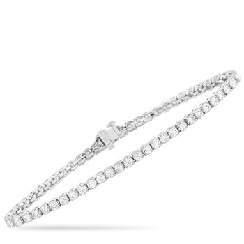 Vòng tay Lb Exclusive 14K White Gold 5.00 Ct Diamond Tennis Bracelet chính hãng