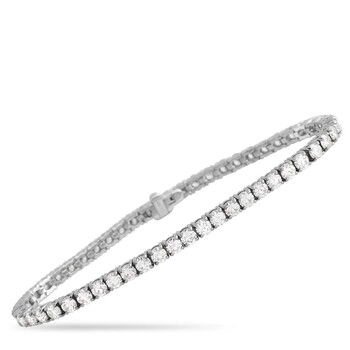 Vòng tay Lb Exclusive 14K White Gold 7.83 Ct Diamond Tennis Bracelet chính hãng
