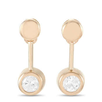 Lb Exclusive 14K Yellow Gold 0.16 Ct Diamond Earrings 2 Bông tai Lb Exclusive 14K Yellow Gold 0.16 Ct Diamond Earrings