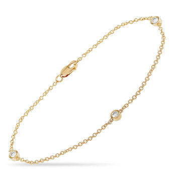 Vòng tay Lb Exclusive 14K Yellow Gold 0.25 Ct Diamond Bracelet chính hãng