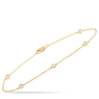 Lb Exclusive 14K Yellow Gold 0.25 Ct Diamond Bracelet 2 Vòng tay Lb Exclusive 14K Yellow Gold 0.25 Ct Diamond Bracelet chính hãng
