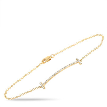 Vòng tay Lb Exclusive 14K Yellow Gold 0.25 Ct Diamond Bracelet chính hãng