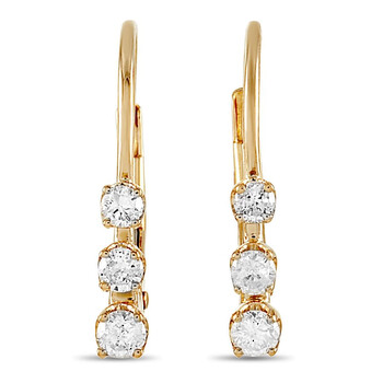 Bông tai Lb Exclusive 14K Yellow Gold 0.25 Ct Diamond Earrings