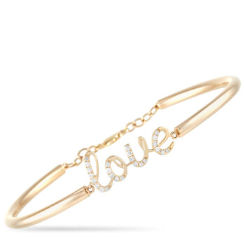 Vòng tay Lb Exclusive 14K Yellow Gold 0.25 Ct Diamond Love Bracelet chính hãng