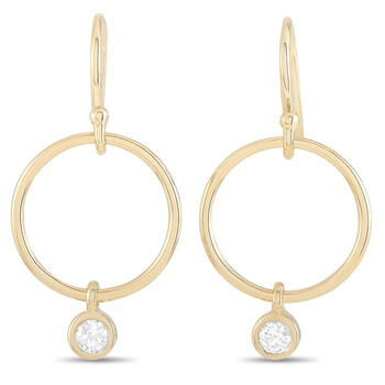 Lb Exclusive 14K Yellow Gold 0.32 Ct Diamond Earrings 1 Bông tai Lb Exclusive 14K Yellow Gold 0.32 Ct Diamond Earrings