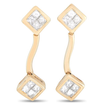 Lb Exclusive 14K Yellow Gold 0.50 Ct Diamond Earrings 1 Bông tai Lb Exclusive 14K Yellow Gold 0.50 Ct Diamond Earrings