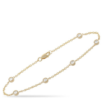 Vòng tay Lb Exclusive 14K Yellow Gold 0.55 Ct Diamond Bracelet chính hãng