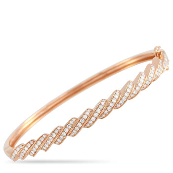 Vòng tay Lb Exclusive 18K Rose Gold 1.11 Ct Diamond Bangle Bracelet chính hãng