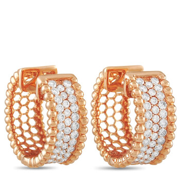 Bông tai Lb Exclusive 18K Rose Gold 2.00 Ct Diamond Hoop Earrings