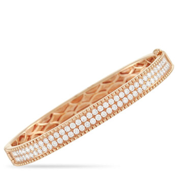 Vòng tay Lb Exclusive 18K Rose Gold 2.24 Ct Diamond Bangle Bracelet chính hãng