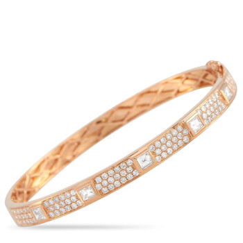 Vòng tay Lb Exclusive 18K Rose Gold 2.26 Ct Diamond Bangle Bracelet chính hãng