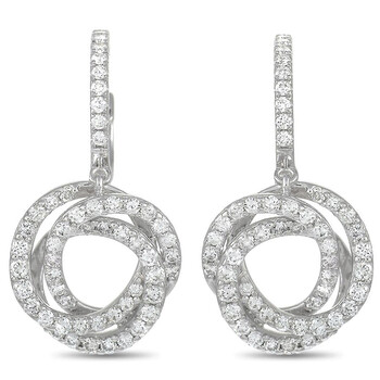 Bông tai Lb Exclusive 18K White Gold 1.00 Ct Diamond Dangle Earrings