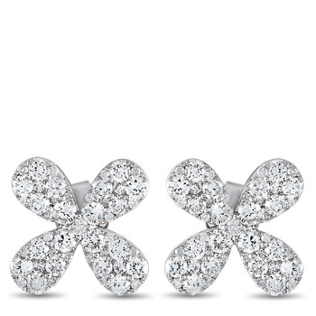 Lb Exclusive 18K White Gold 2.00 Ct Diamond Stud Earrings 2 Bông tai Lb Exclusive 18K White Gold 2.00 Ct Diamond Stud Earrings