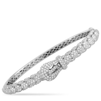 Lb Exclusive 18K White Gold 2.20 Ct Diamond Belt Bangle Bracelet 2 Vòng tay Lb Exclusive 18K White Gold 2.20 Ct Diamond Belt Bangle Bracelet chính hãng