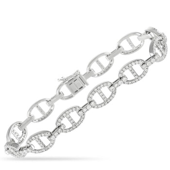 Vòng tay Lb Exclusive 18K White Gold 2.70Ct Diamond Bracelet chính hãng