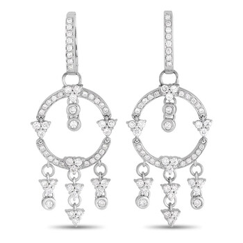 Bông tai Lb Exclusive 18K White Gold 2.95 Ct Diamond Earrings