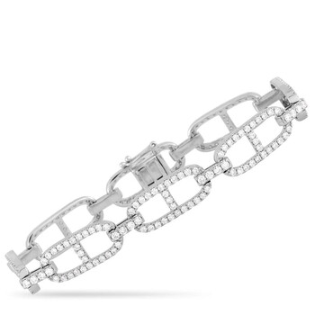Vòng tay Lb Exclusive 18K White Gold 3.52 Ct Diamond Bracelet chính hãng